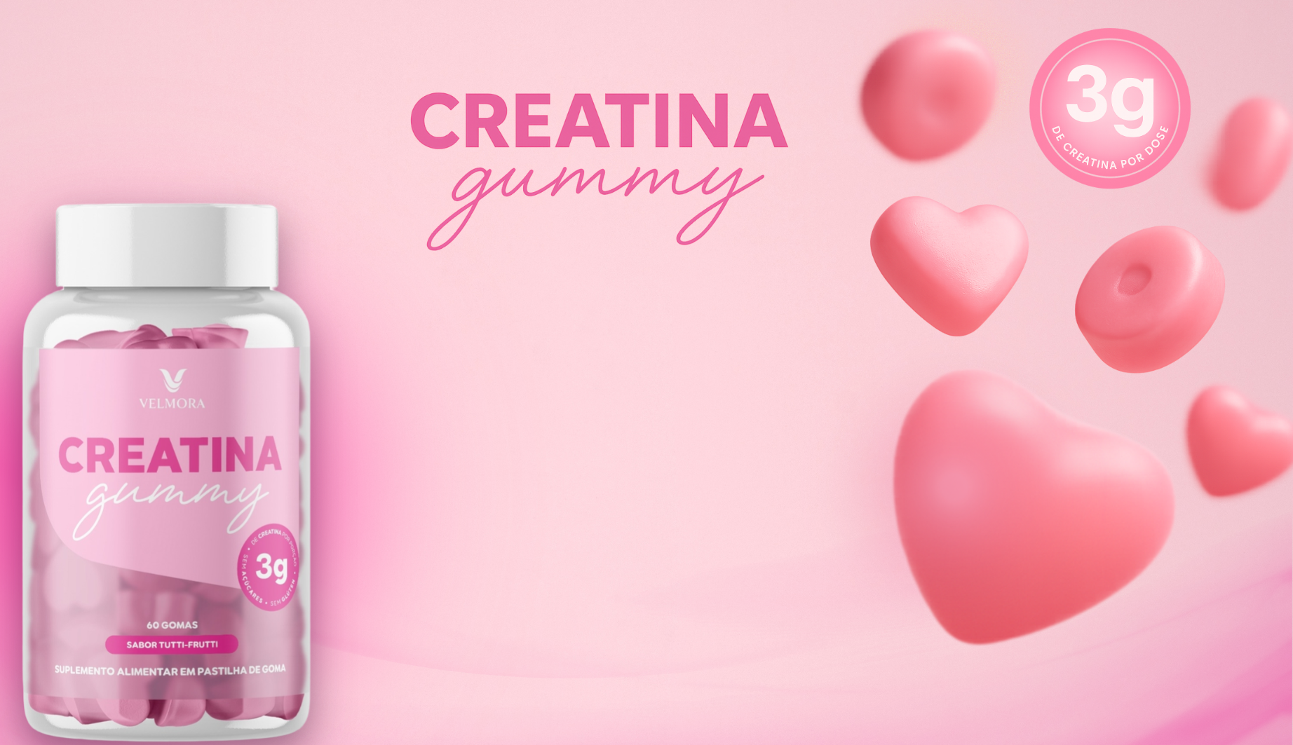 Creatina Gummy - 1 Mês - Saúde - Comercial Anis Digital
