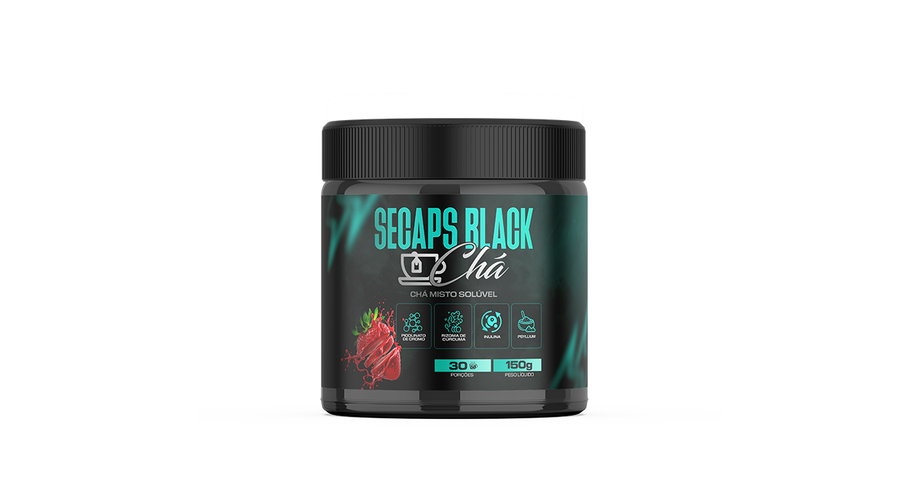 Secaps Black Chá - 1 Mês - Saúde - Comercial Anis Digital