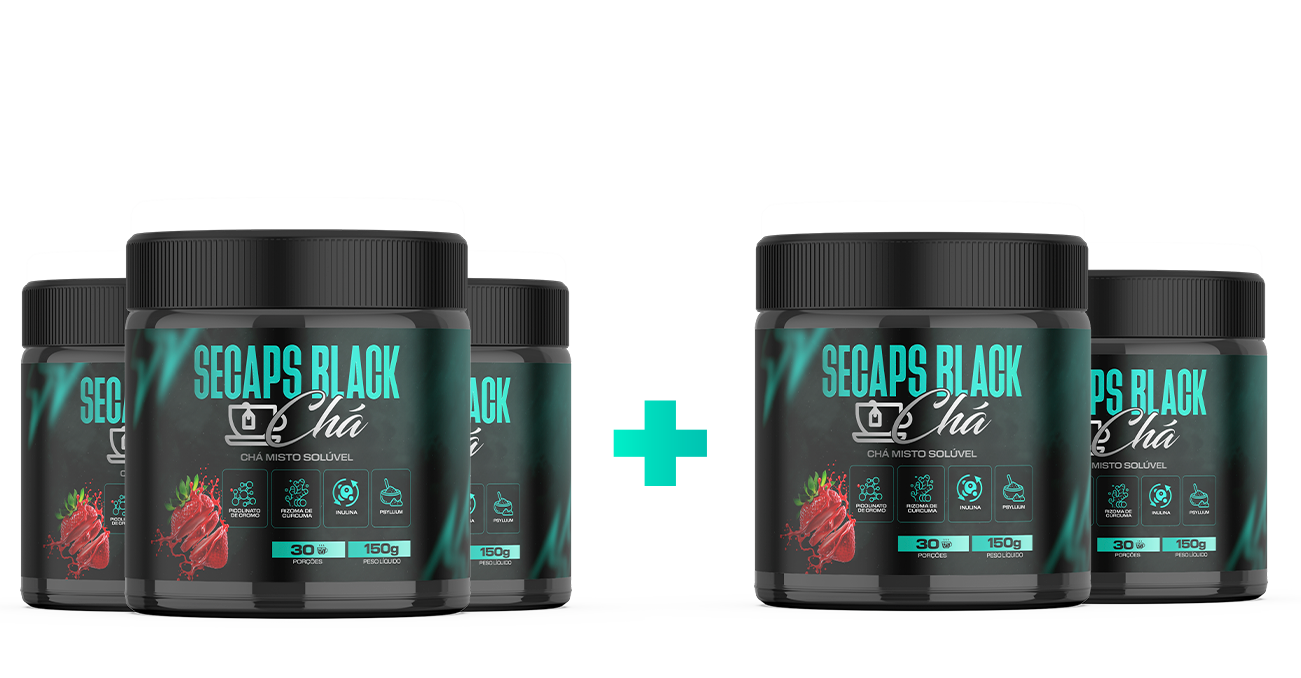 Secaps Black Chá - 5 Meses - Saúde - Comercial Anis Digital