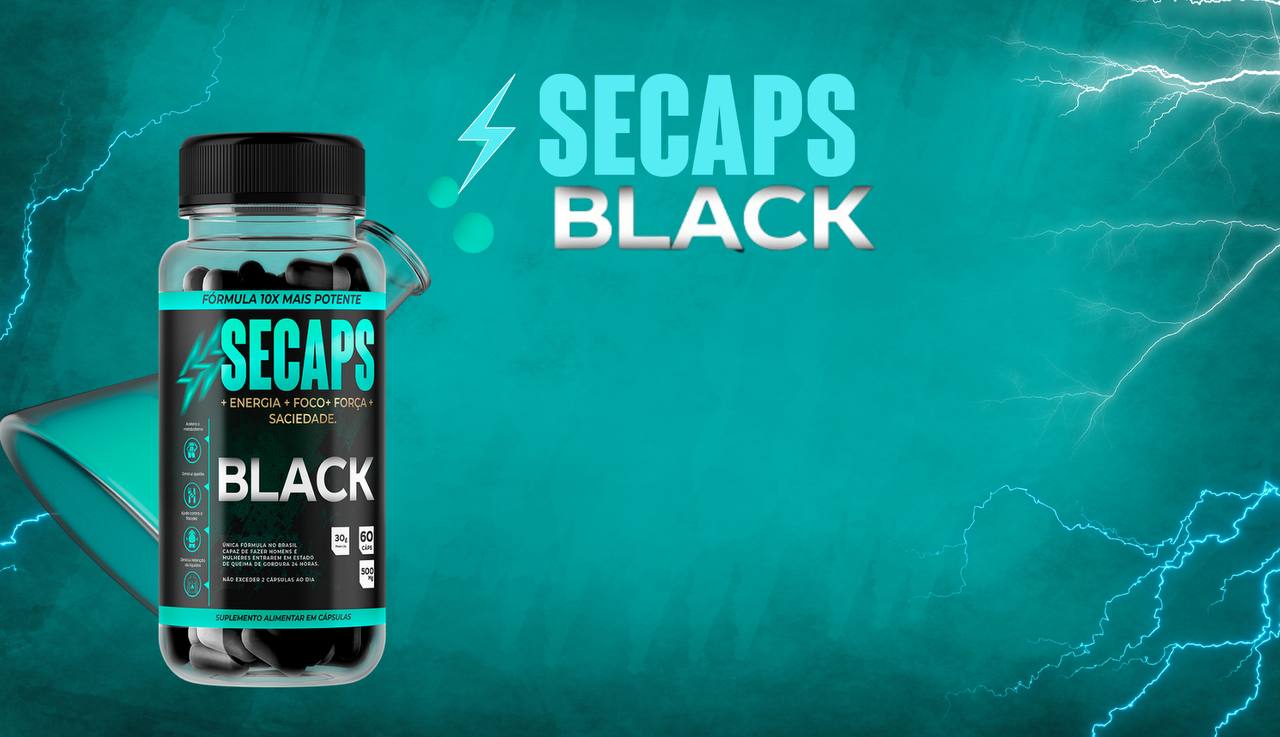 Secaps Black - 1 Mês - Saúde - Comercial Anis Digital