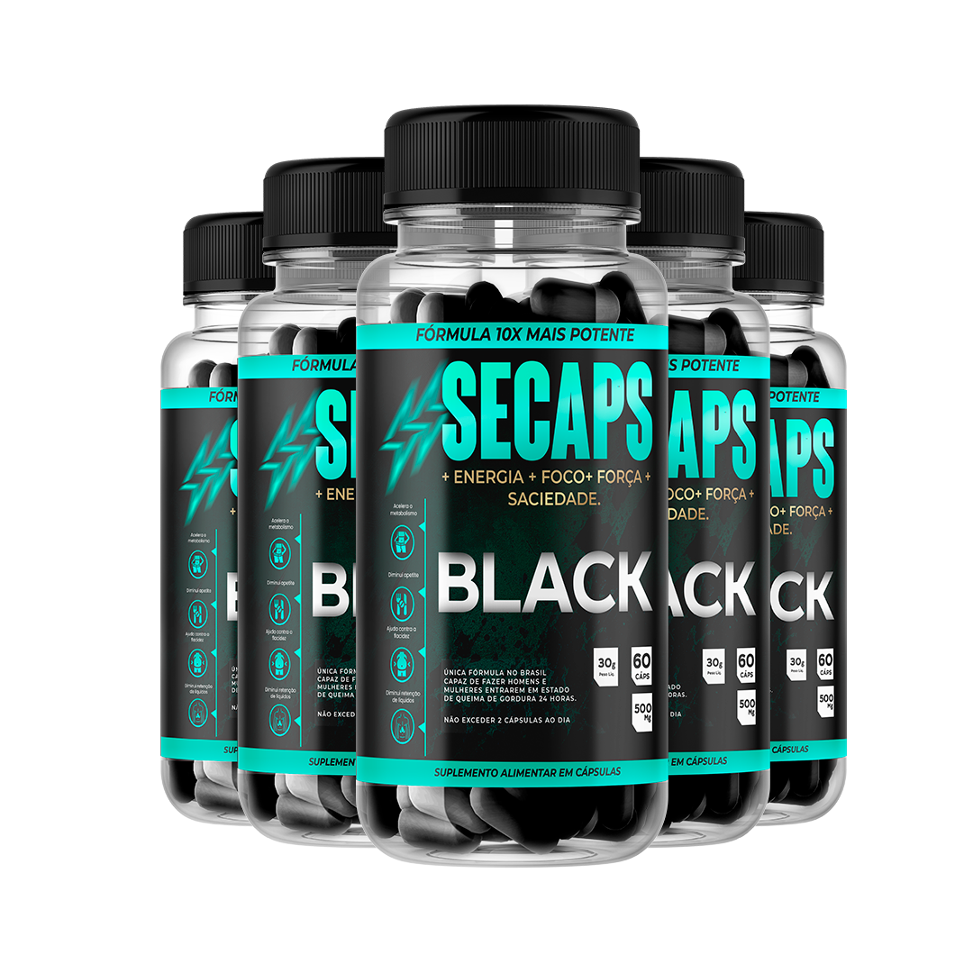 Secaps Black - 5 Meses - Saúde - Comercial Anis Digital