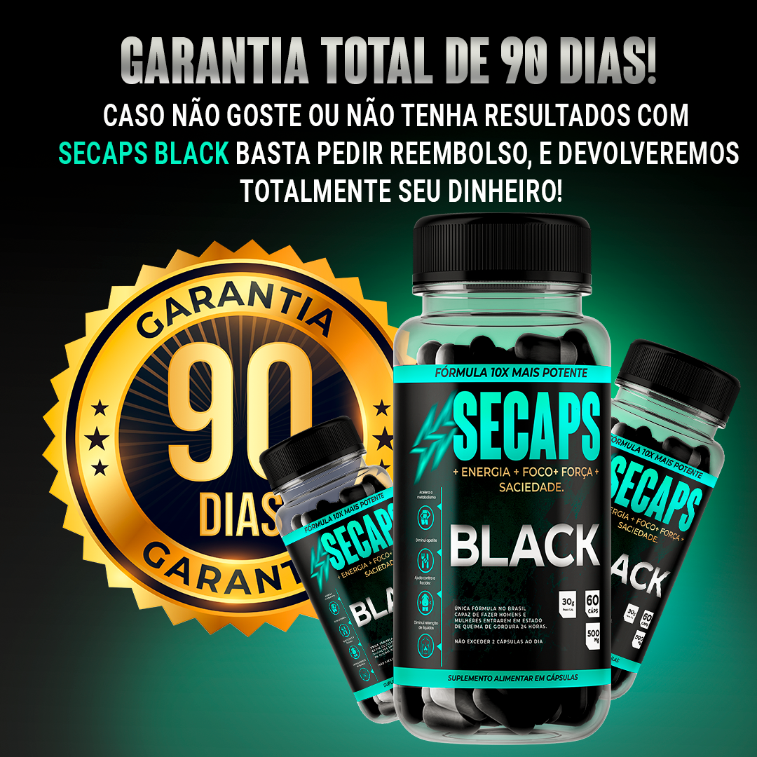 Secaps Black - 1 Mês - Saúde - Comercial Anis Digital