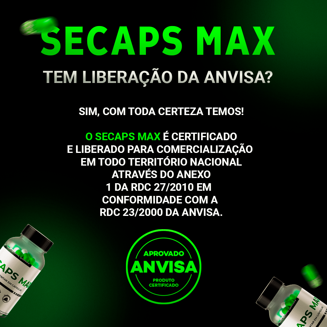 Secaps Max - 1 Mês - Saúde - Comercial Anis Digital