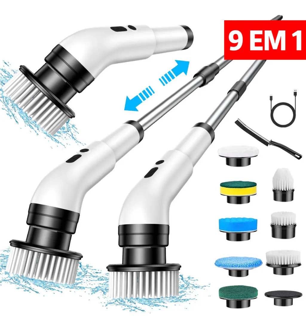 DeckCasa Escova elétrica de limpeza JY-6010 Branco Unidade 1 - Casa, Móveis e Decoração - Comercial Anis Digital