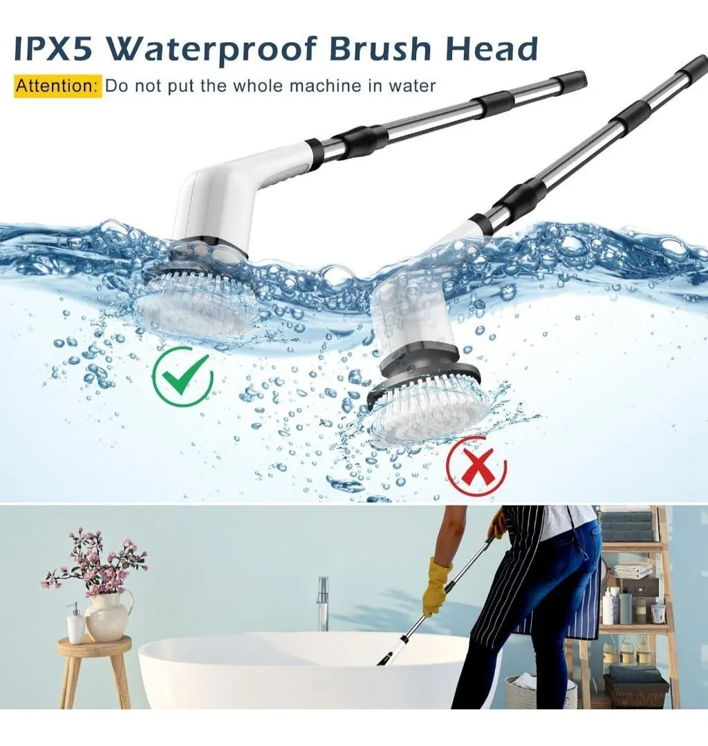 DeckCasa Escova elétrica de limpeza JY-6010 Branco Unidade 1 - Casa, Móveis e Decoração - Comercial Anis Digital