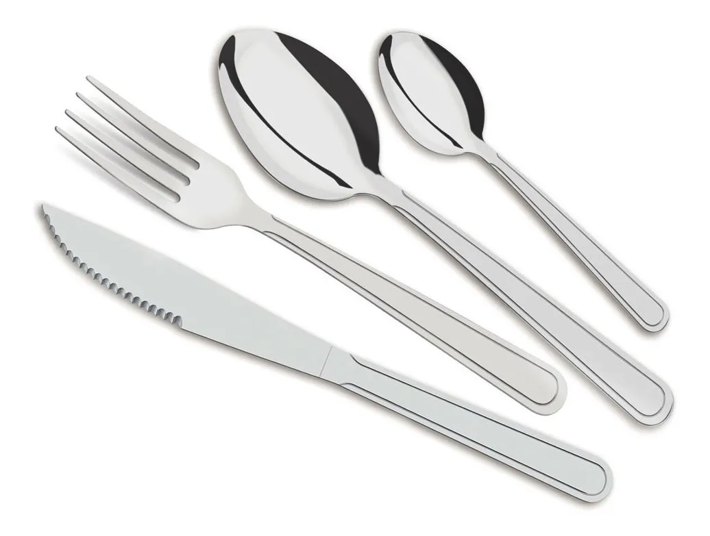 Jogo Talheres Faqueiro Búzios Aço Inox 24 Peças Tramontina - Casa, Móveis e Decoração - Comercial Anis Digital