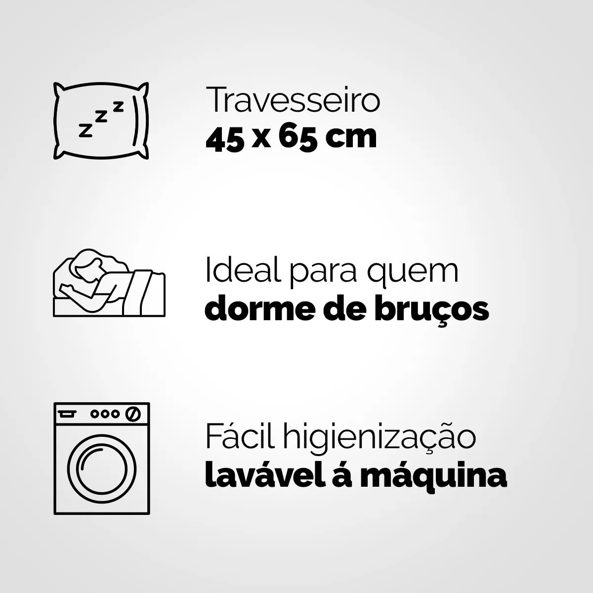 Kit 2 Travesseiros 45x65 Antialérgico Lavável Fibra Siliconada Toque de Pluma - Casa, Móveis e Decoração - Comercial Anis Digital