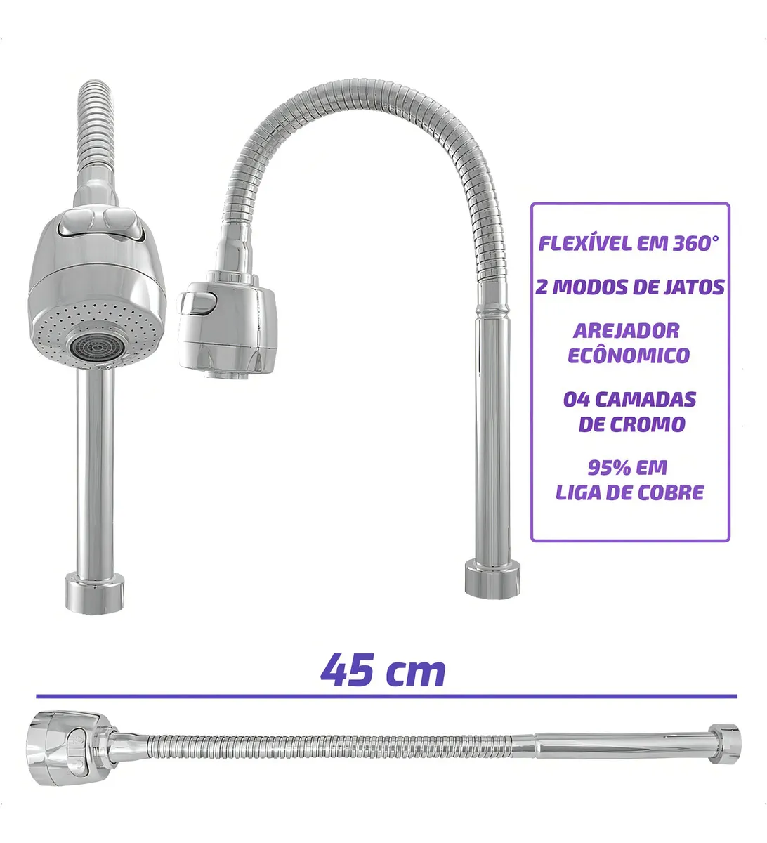 Torneira Dazie Metais Com Filtro Cozinha Para Parede Flexível Móvel Em Abs Cromado Filtro Carbon Block Purificador De Agua Com 2 Velas Extras - Casa, Móveis e Decoração - Comercial Anis Digital