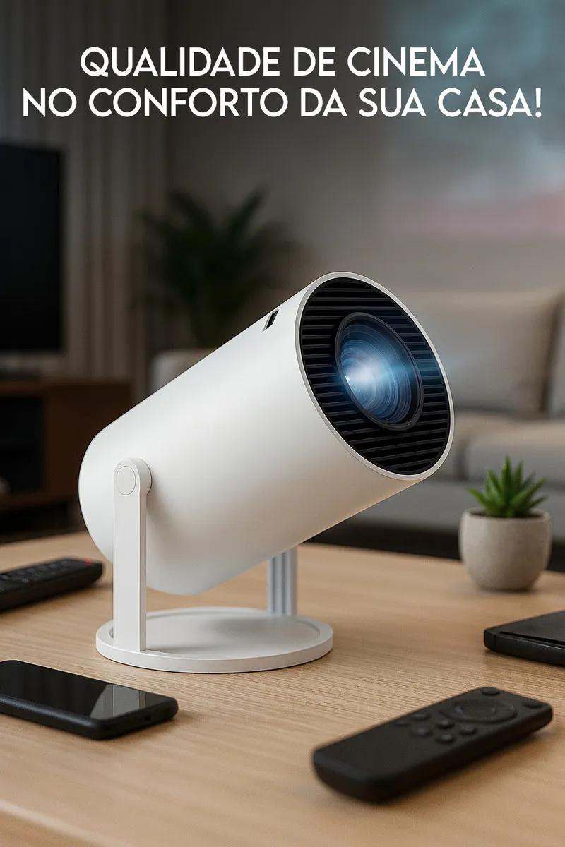 Mini Projetor Hy300 Android 4k Portátil Wi-fi Bluetooth Hdmi Usb Cinema Em Casa Compacto Alta Resolução Full Hd Smart Projetor Davely Celular Notebook Games Apresentação - Eletrônicos, Áudio e Vídeo - Comercial Anis Digital