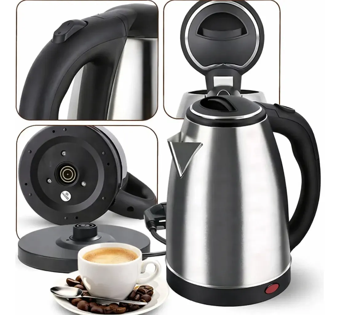 Chaleira Eletrica Atacama 1,8l Prateado 127 v Unitermi 1200 W - Eletrodomésticos - Comercial Anis Digital