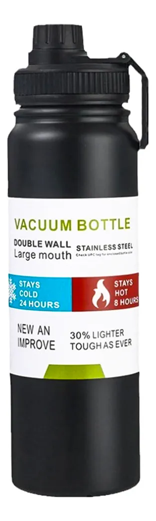 Garrafa Térmica 800ml Água Squeeze Inox Academiaquente E Frio - Esportes e Fitness - Comercial Anis Digital
