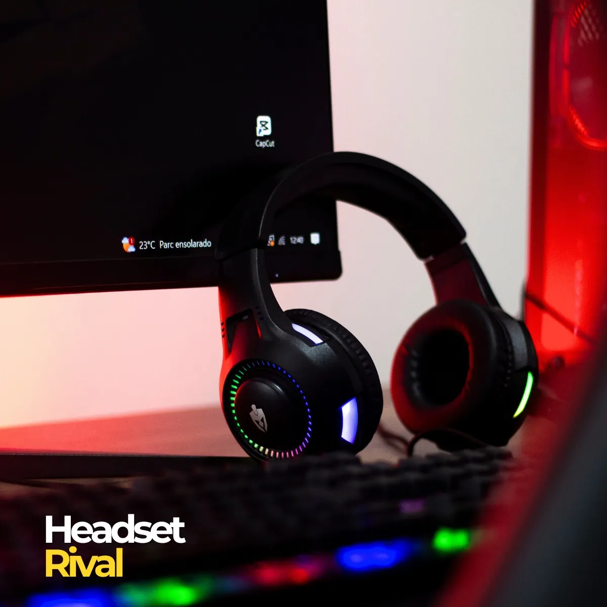 Fone De Ouvido Headset Gamer Rgb Led Pc Computador Vídeogame - Informática - Comercial Anis Digital