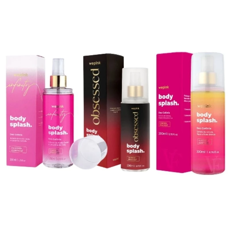 Body Splash Wepink VF Clássico, Obsessed e Infinity Desodorante 200ml Da Virgínia |Wepink | 2° Réplica | - Beleza e Cuidado Pessoal - Comercial Anis Digital
