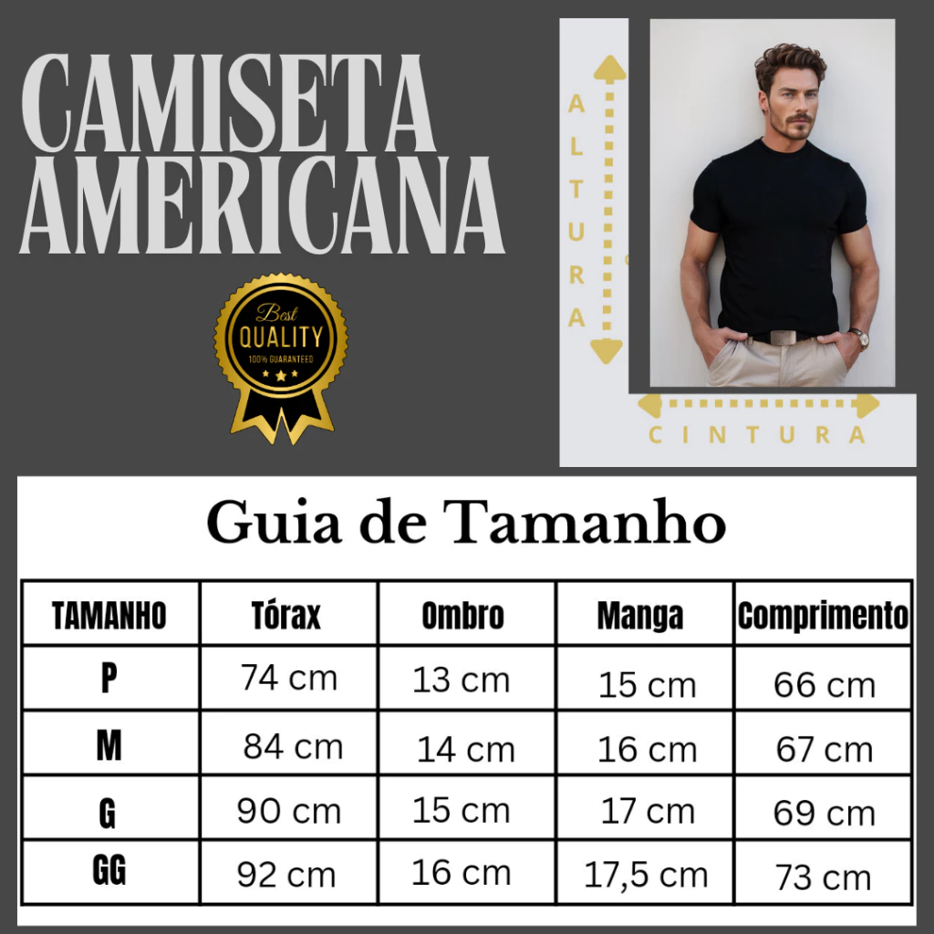 Camiseta Masculina Canelada estilo Americana RAPPER Blusa Camisa Slim Americana Justa Ao Corpo - Calçados, Roupas e Bolsas - Comercial Anis Digital