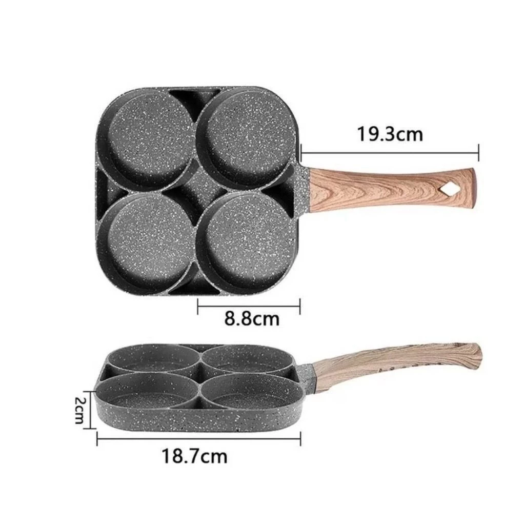 Frigideira Antiaderente 4 Partes Ovo Hambúrguer - Casa, Móveis e Decoração - Comercial Anis Digital