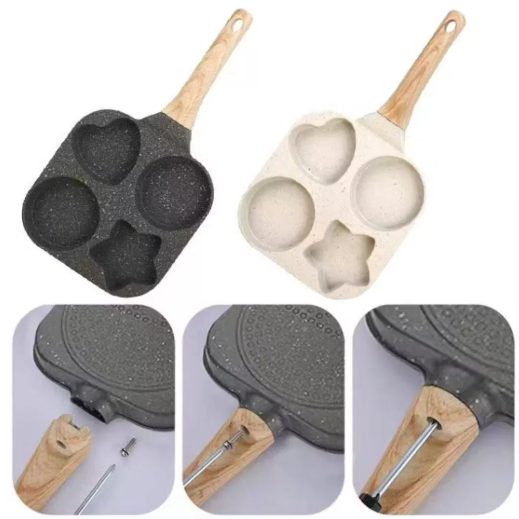 Frigideira Antiaderente 4 Partes Ovo Hambúrguer - Casa, Móveis e Decoração - Comercial Anis Digital