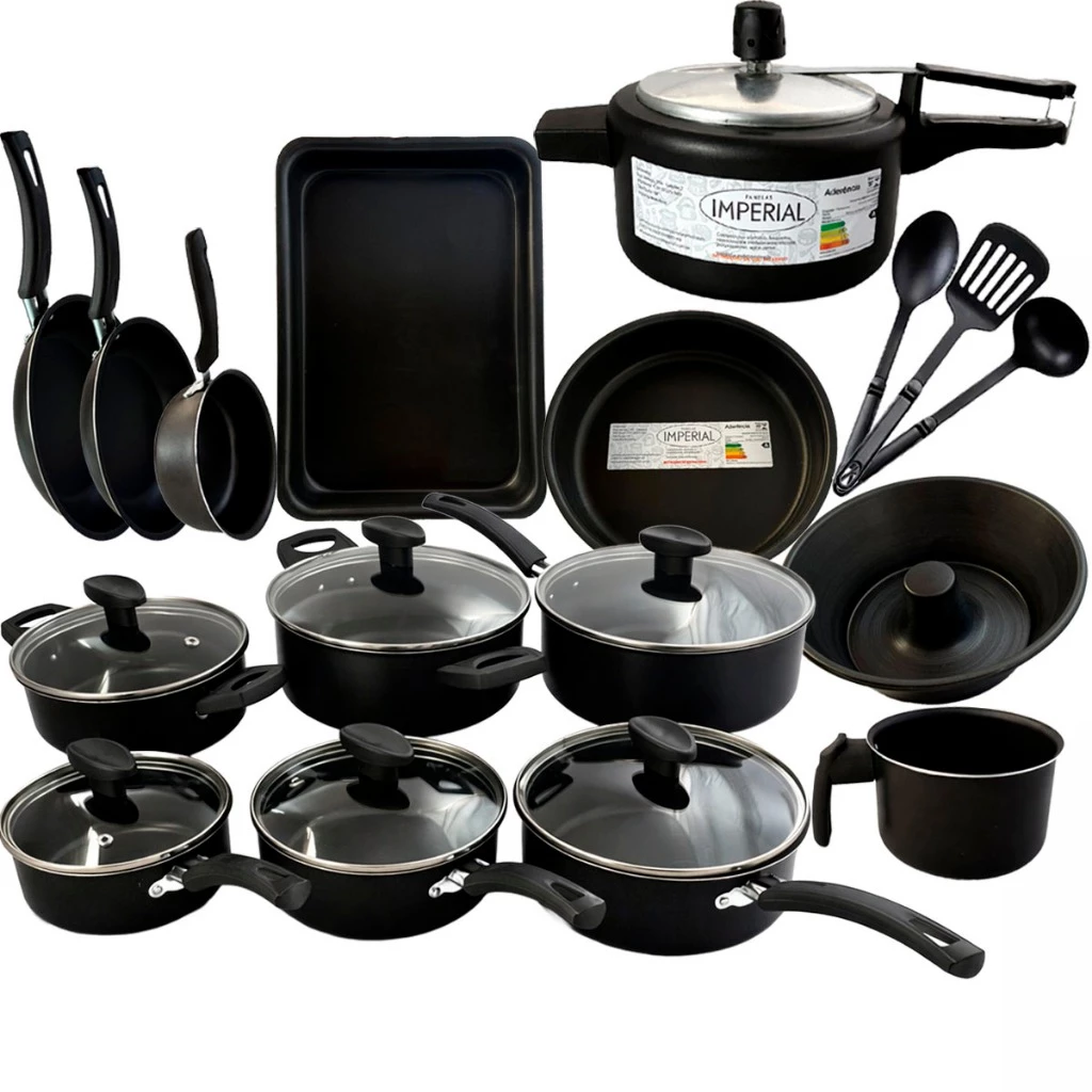 Jogo Panelas 13 Peças C Panela de Pressão 2L Antiaderente ou Kit 09 Pc Frigideira Caçarola Conjunto - Casa, Móveis e Decoração - Comercial Anis Digital