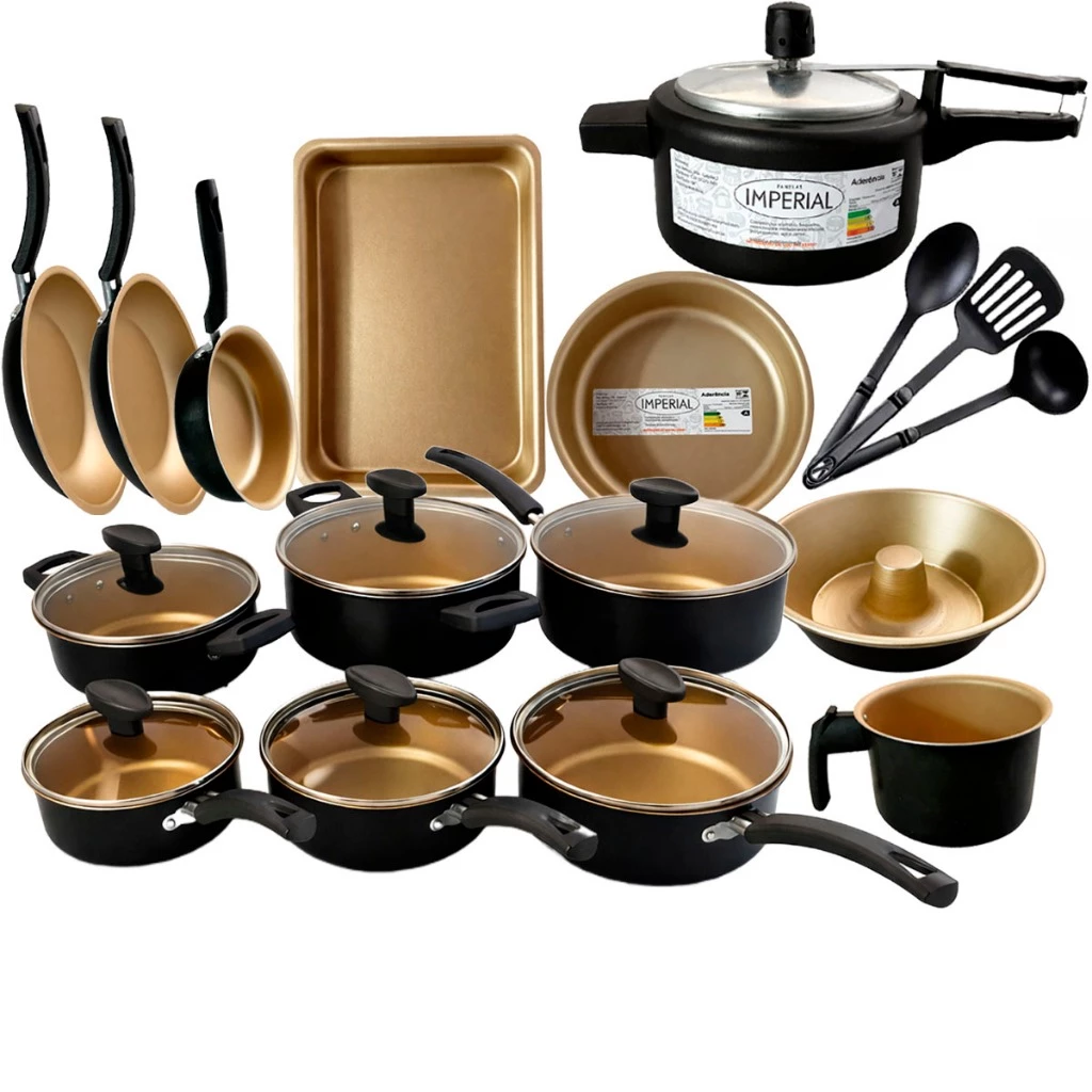 Jogo Panelas 13 Peças C Panela de Pressão 2L Antiaderente ou Kit 09 Pc Frigideira Caçarola Conjunto - Casa, Móveis e Decoração - Comercial Anis Digital