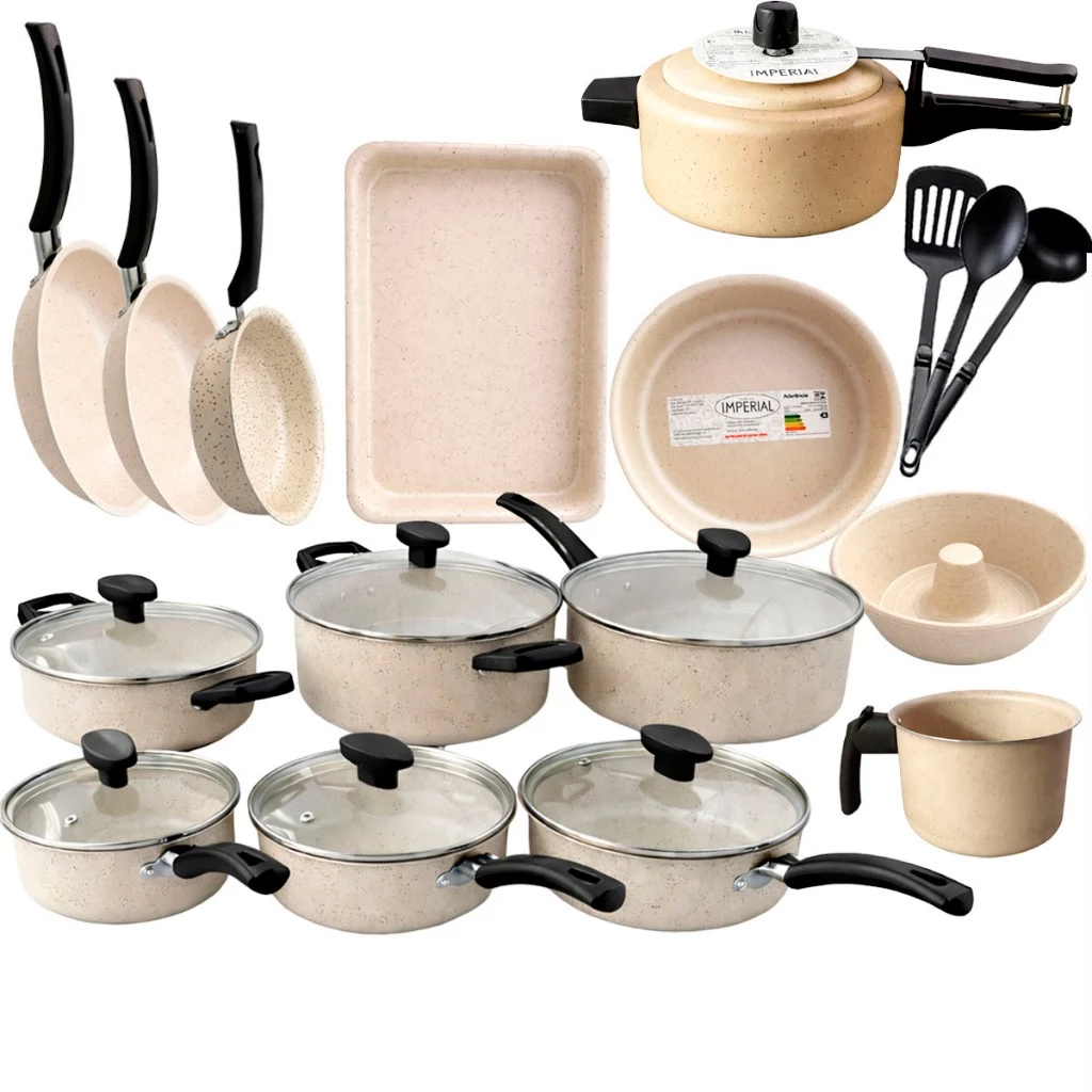 Jogo Panelas 13 Peças C Panela de Pressão 2L Antiaderente ou Kit 09 Pc Frigideira Caçarola Conjunto - Casa, Móveis e Decoração - Comercial Anis Digital