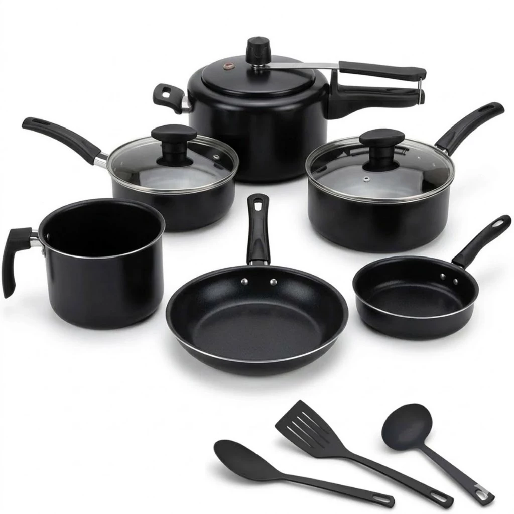 Jogo Panelas 13 Peças C Panela de Pressão 2L Antiaderente ou Kit 09 Pc Frigideira Caçarola Conjunto - Casa, Móveis e Decoração - Comercial Anis Digital