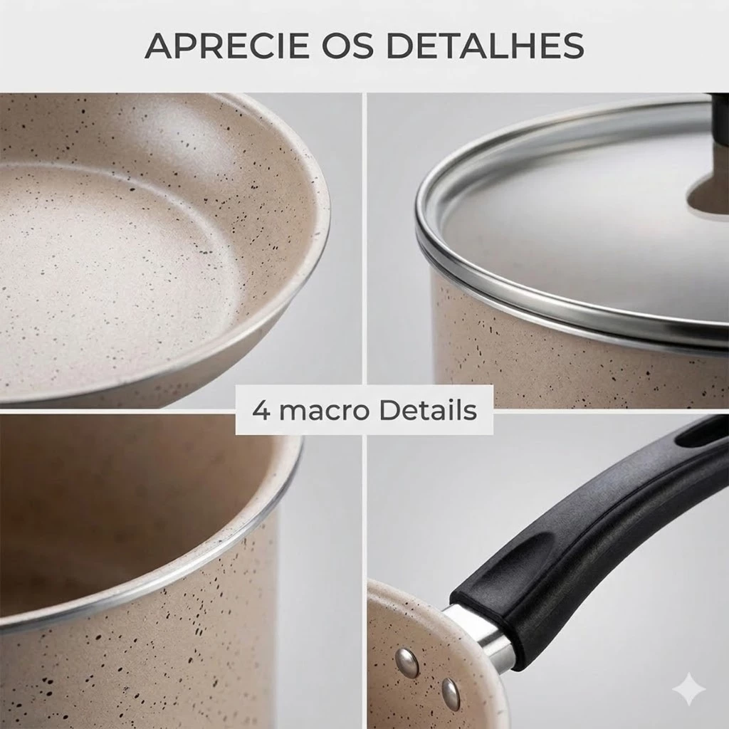 Jogo Panelas 13 Peças C Panela de Pressão 2L Antiaderente ou Kit 09 Pc Frigideira Caçarola Conjunto - Casa, Móveis e Decoração - Comercial Anis Digital