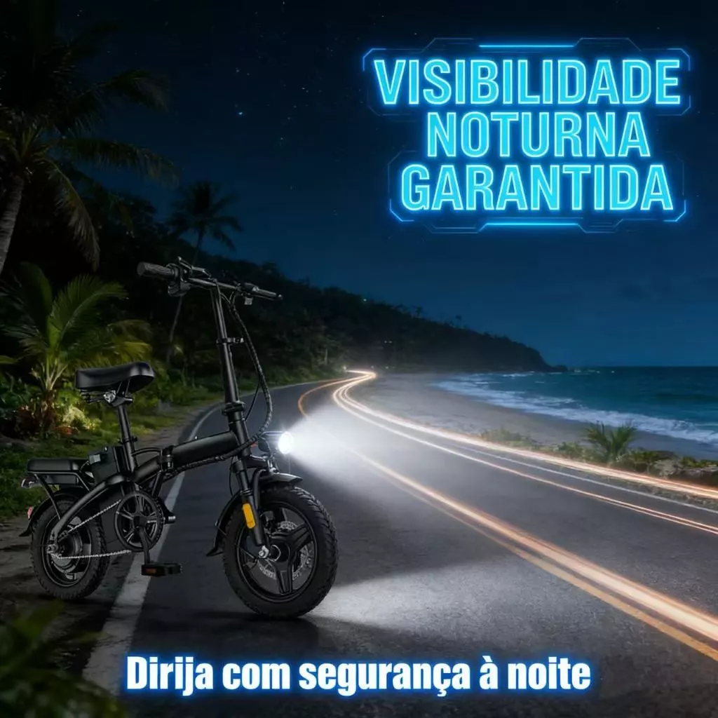 Bicicleta Elétrica NUDA Dobrável | Design Moderno | Durabilidade Garantida | A Melhor Opção para Viagens e Compras! - Esportes e Fitness - Comercial Anis Digital