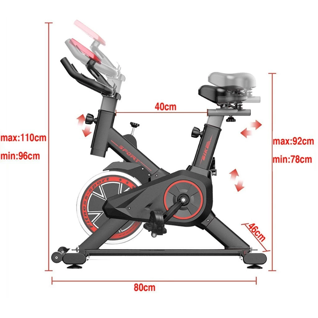 Bicicleta Spinning Ergométrica Para Exercícios Com Monitor Profissional Sport Suporta até 120kg - Esportes e Fitness - Comercial Anis Digital