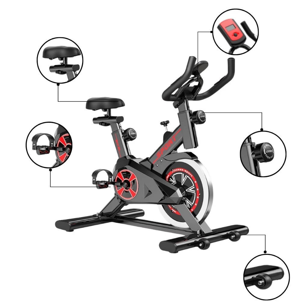 Bicicleta Spinning Ergométrica Para Exercícios Com Monitor Profissional Sport Suporta até 120kg - Esportes e Fitness - Comercial Anis Digital