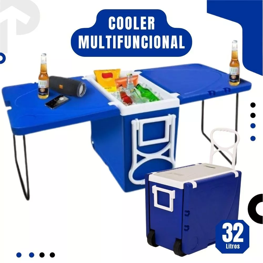 Cooler Multifuncional Super Térmica 32 Litros Casa Praia Camping Viagens Multiuso - Lazer - Comercial Anis Digital