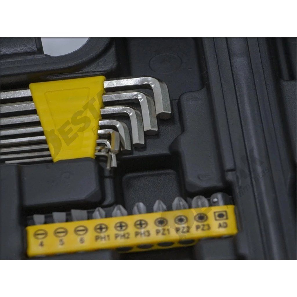 Kit Jogo De Ferramentas Completo 200 Pcs C/Soquetes Chaves Maleta - Ferramentas e Construção - Comercial Anis Digital